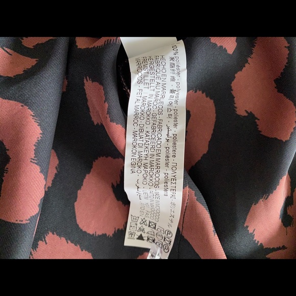 NWT Zara Printed Shirt Dress in Large - Picture 8 of 15